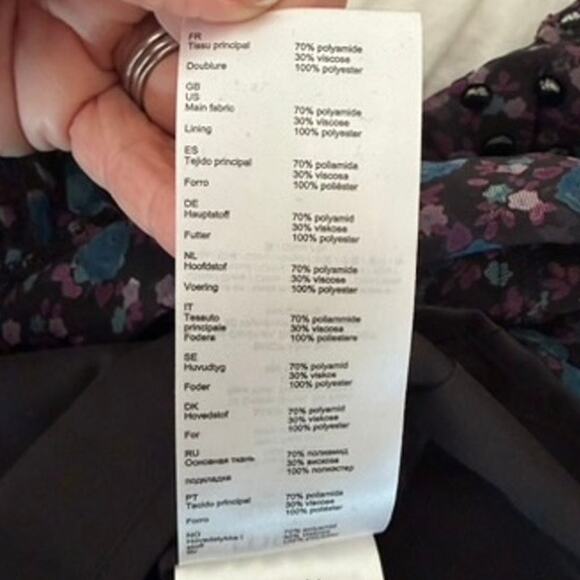 MAJE Paris Revana Velvet Burnout Maxi Dress Black Blue Purple NWT Size 3/US 8 - Picture 8 of 10